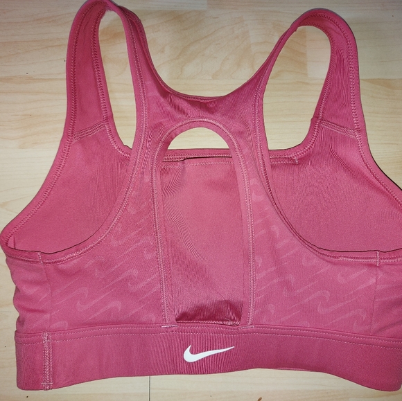Nike Pink Swoosh Print Sport Bra - Picture 5 of 7